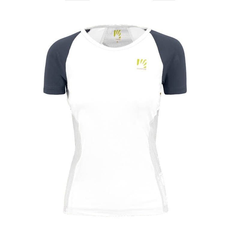 Kvinner t-skjorte Karpos Lavaredo Evo W Jersey lys hvit / ombre blå Kvinner t-skjorte Karpos Lavaredo Evo W Jersey lys hvit / ombre blå